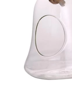 HIER_3300 Chargers & Centerpieces 9" Bell Hanging Glass Terrarium With Rope | Hanging Succulent Planter 26 HIER_3300 Chargers & Centerpieces 9