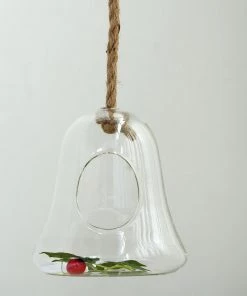 HIER_3300 Chargers & Centerpieces 9" Bell Hanging Glass Terrarium With Rope | Hanging Succulent Planter 21 HIER_3300 Chargers & Centerpieces 9