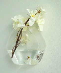 HIER_3400 3 Pack | Hexagon Glass Wall Vase | Indoor Wall Mounted Planters | Hanging Terrariums