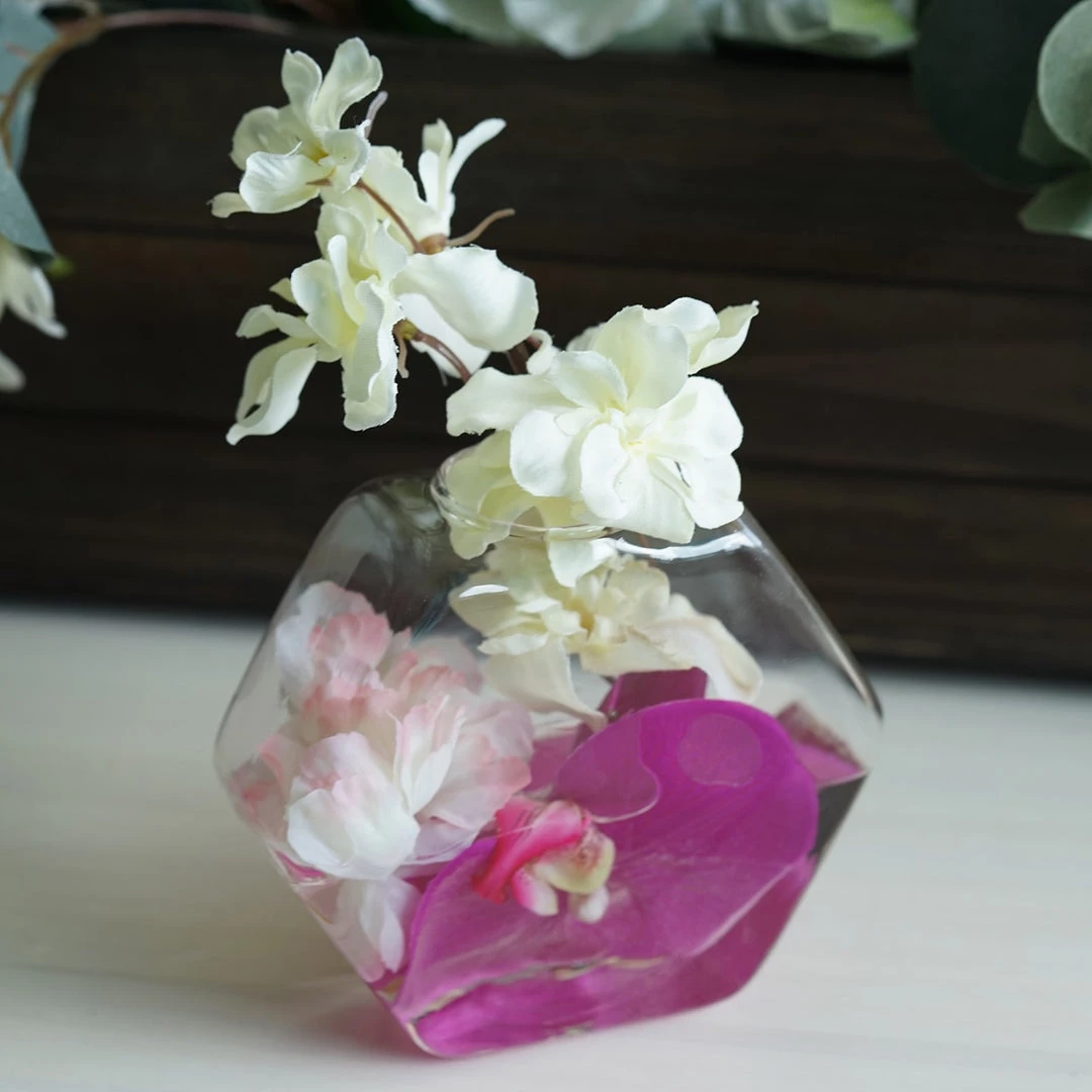 HIER_3400 3 Pack | Hexagon Glass Wall Vase | Indoor Wall Mounted Planters | Hanging Terrariums 11 HIER_3400 3 Pack | Hexagon Glass Wall Vase | Indoor Wall Mounted Planters | Hanging Terrariums