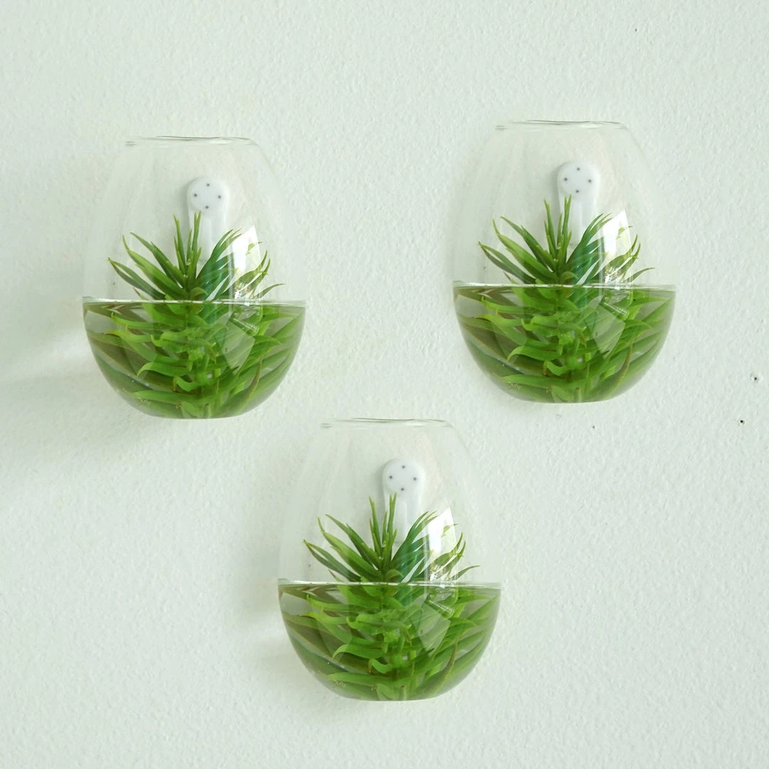 HIER_5200 Chargers & Centerpieces 3 Pack | Egg Shaped Glass Wall Vase | Indoor Wall Mounted Planters | Hanging Terrariums 1 HIER_5200 Chargers & Centerpieces 3 Pack | Egg Shaped Glass Wall Vase | Indoor Wall Mounted Planters | Hanging Terrariums