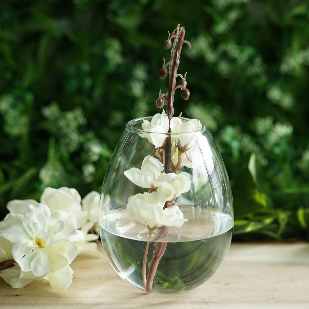HIER_5200 Chargers & Centerpieces 3 Pack | Egg Shaped Glass Wall Vase | Indoor Wall Mounted Planters | Hanging Terrariums 8 HIER_5200 Chargers & Centerpieces 3 Pack | Egg Shaped Glass Wall Vase | Indoor Wall Mounted Planters | Hanging Terrariums
