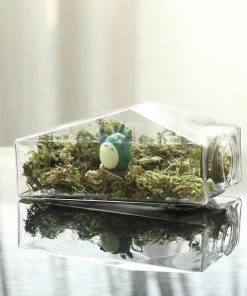 HIER_3400 3 Pack | Trapezoid Glass Wall Vase | Indoor Wall Mounted Planters | Hanging Terrariums