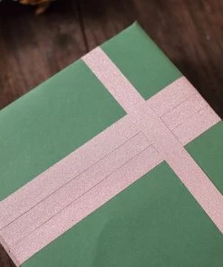 HIER_5170 5 Pack | 5 Yards Pink Washi Glitter Tape | Self Adhesive Craft Decorative Tape