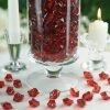 HIER_4830 Chargers & Centerpieces 300 Pack Burgundy Large Acrylic Ice Bead Vase Fillers Table Decoration