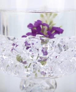 HIER_4830 300 Pack Clear Large Acrylic Ice Bead Vase Fillers Table Decoration Chargers & Centerpieces