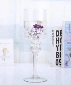 HIER_4830 300 Pack Clear Large Acrylic Ice Bead Vase Fillers Table Decoration Chargers & Centerpieces