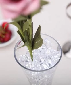 HIER_4830 300 Pack Clear Large Acrylic Ice Bead Vase Fillers Table Decoration Chargers & Centerpieces