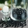 HIER_4830 400 Pack Black Mini Acrylic Ice Bead Vase Fillers Table Decoration