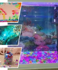 HIER_4830 400 Pack Gold Mini Acrylic Ice Bead Vase Fillers Table Decoration Chargers & Centerpieces 11 HIER_4830 400 Pack Gold Mini Acrylic Ice Bead Vase Fillers Table Decoration Chargers & Centerpieces