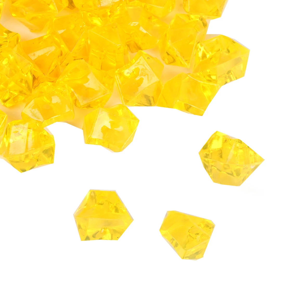 HIER_4830 400 Pack Gold Mini Acrylic Ice Bead Vase Fillers Table Decoration Chargers & Centerpieces 3 HIER_4830 400 Pack Gold Mini Acrylic Ice Bead Vase Fillers Table Decoration Chargers & Centerpieces