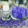 HIER_4830 Chargers & Centerpieces 400 Pack Purple Mini Acrylic Ice Bead Vase Fillers Table Decoration