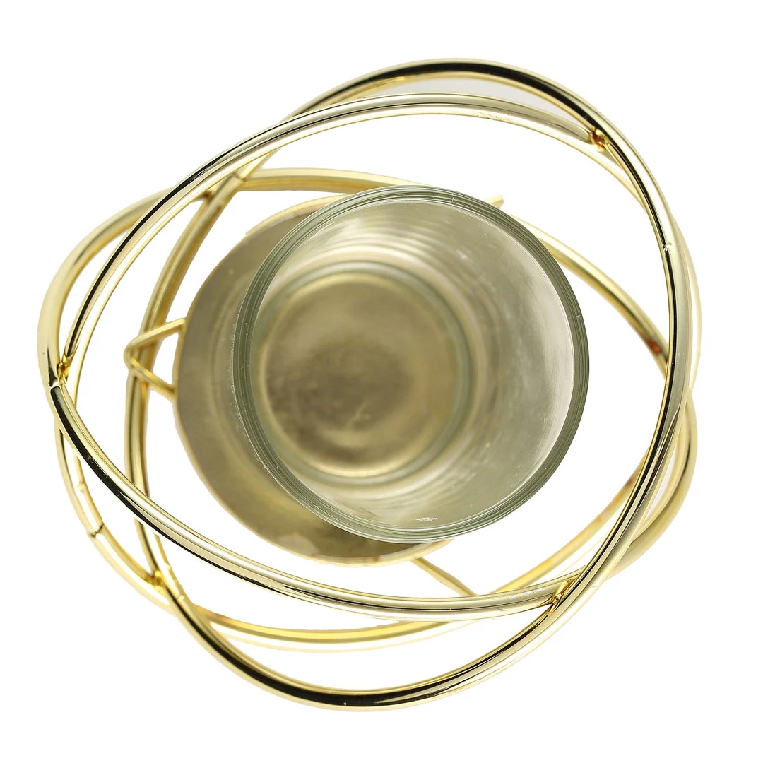 HIER_4330 Set Of 3 | 3" Gold Geometric Flower Vase Centerpiece | Votive Candle Holders With Glass Votives Chargers & Centerpieces 17 HIER_4330 Set Of 3 | 3" Gold Geometric Flower Vase Centerpiece | Votive Candle Holders With Glass Votives Chargers & Centerpieces