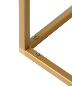 HIER_4330 Chargers & Centerpieces 2 Pack | 12” Rectangular Gold Metal Wedding Flower Stand | Geometric Centerpiece Vases 31 HIER_4330 Chargers & Centerpieces 2 Pack | 12” Rectangular Gold Metal Wedding Flower Stand | Geometric Centerpiece Vases