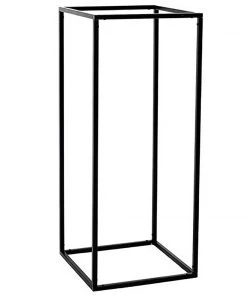 HIER_4820 2 Pack | 24" Matte Black Wedding Flower Stand | Metal Vase Column Stand | Geometric Centerpiece Vase 28 HIER_4820 2 Pack | 24