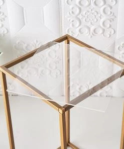 HIER_5170 Chargers & Centerpieces 2 Pack 9"x9" Plexiglass Sheets, 3mm Thick Clear Acrylic Sheets With Protective Film