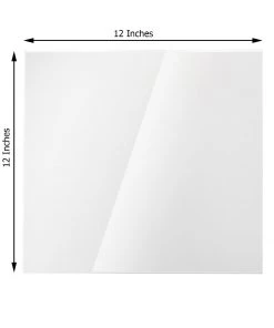HIER_5170 2 Pack 12"x12" Plexiglass Sheets, 3mm Thick Clear Acrylic Sheets With Protective Film 17 HIER_5170 2 Pack 12