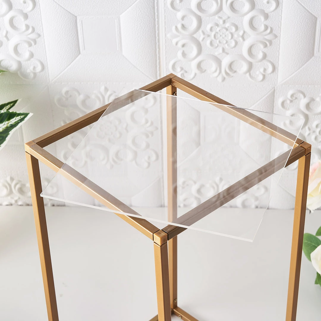 HIER_5170 2 Pack 12"x12" Plexiglass Sheets, 3mm Thick Clear Acrylic Sheets With Protective Film 2 HIER_5170 2 Pack 12"x12" Plexiglass Sheets, 3mm Thick Clear Acrylic Sheets With Protective Film