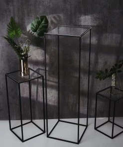 HIER_5170 Chargers & Centerpieces 4 Pack | Plexiglass Sheets, 3mm Thick Clear Acrylic Sheets With Protective Film - Assorted Size