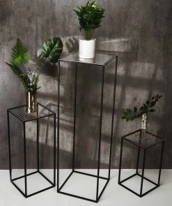 HIER_5170 Chargers & Centerpieces 4 Pack | Plexiglass Sheets, 3mm Thick Clear Acrylic Sheets With Protective Film - Assorted Size