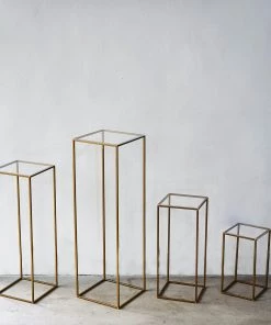 HIER_5170 Chargers & Centerpieces 4 Pack | Plexiglass Sheets, 3mm Thick Clear Acrylic Sheets With Protective Film - Assorted Size