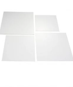 HIER_5170 Chargers & Centerpieces 4 Pack | Plexiglass Sheets, 3mm Thick Clear Acrylic Sheets With Protective Film - Assorted Size