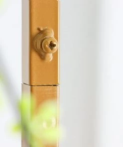 HIER_3630 4.5ft Gold Metal Frame Wedding Arch, Rectangular Backdrop Stand, Floral Display Frame Chargers & Centerpieces