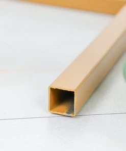 HIER_3630 4.5ft Gold Metal Frame Wedding Arch, Rectangular Backdrop Stand, Floral Display Frame Chargers & Centerpieces