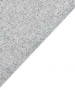 HIER_3110 Backdrop Panels 5ft Shiny Silver Spandex Fit Round Top Backdrop Frame Stand Cover, 2-Sided Metallic Sparkly Wedding Arch Cover