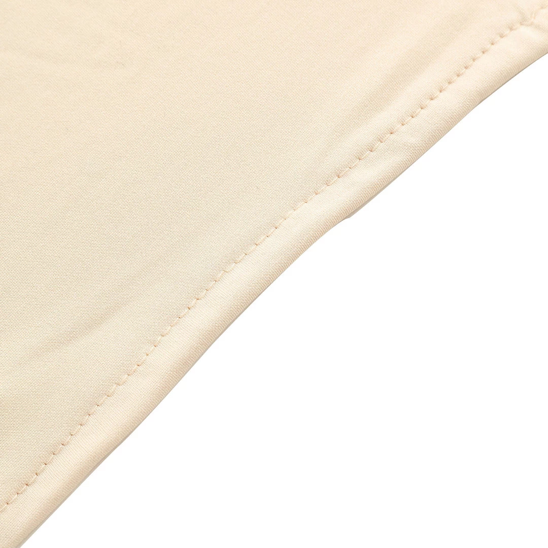 HIER_3110 Backdrop Panels 7ft Beige Spandex Fit Round Top Backdrop Frame Stand Cover, 2-Sided Wedding Arch Cover 9 HIER_3110 Backdrop Panels 7ft Beige Spandex Fit Round Top Backdrop Frame Stand Cover, 2-Sided Wedding Arch Cover