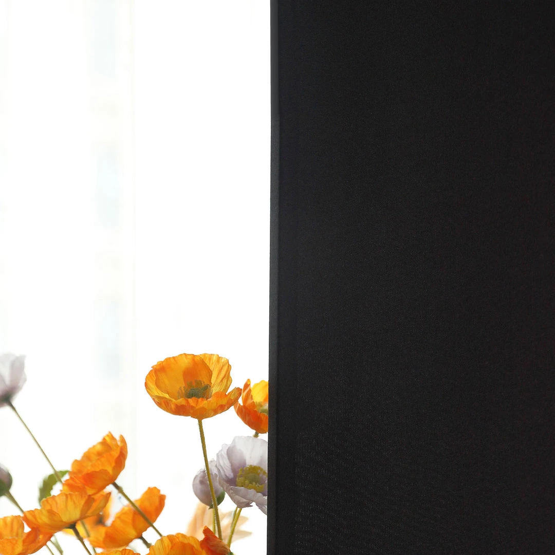 HIER_3110 7ft Black Spandex Fit Round Top Backdrop Frame Stand Cover, 2-Sided Wedding Arch Cover 5 HIER_3110 7ft Black Spandex Fit Round Top Backdrop Frame Stand Cover, 2-Sided Wedding Arch Cover