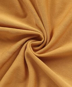 HIER_3110 5ft Gold Spandex Fit Round Top Backdrop Frame Stand Cover, 2-Sided Wedding Arch Cover