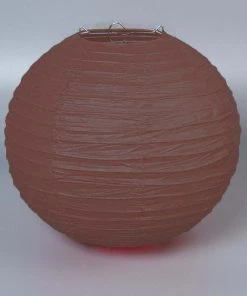 HIER_3300 Big Event Backdrops & Décor 12 Pack | 20" Hanging Chocolate Paper Lanterns