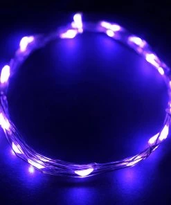 HIER_3750 Chargers & Centerpieces 90" Purple Starry String Lights Battery Operated With 20 Micro Bright LEDs 19 HIER_3750 Chargers & Centerpieces 90