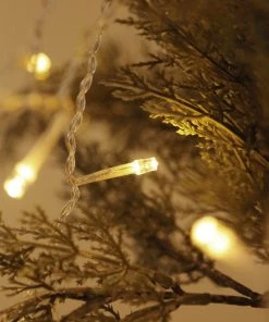 HIER_3720 5FTx3FT 12 Strings | Warm White 7 Mode Sequence Fairy Led String Lights Backdrop With 96 Bright LEDs