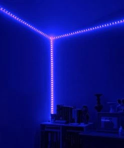 HIER_3720 16ft Multicolor Flexible Under Cabinet LED Strip Lights Super Bright 5050 SMD Waterproof LED Wall Light TV Backlight With Remote