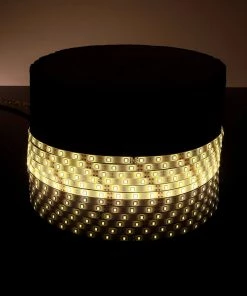 HIER_3740 16ft Warm White Flexible Under Cabinet LED Strip Lights Super Bright 5050 SMD Waterproof LED Wall Light TV Backlight Chargers & Centerpieces