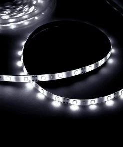 HIER_3720 Chargers & Centerpieces 16ft Cool White Flexible Under Cabinet LED Strip Lights Super Bright 5050 SMD Waterproof LED Wall Light TV Backlight