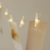 HIER_3720 32FT | 100 Clear LED Fairy String Lights With Clips, Decorative LED Lights With Pegs - Warm White