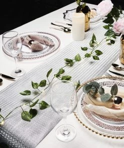 HIER_3720 7FT | 20 LED Green Leaf Garland Vine With Lights, Warm White Battery Operated Artificial Vine Fairy Lights