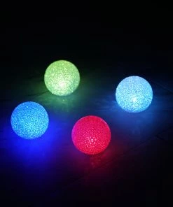 HIER_3710 4 Pack | 3" Color Changing Portable LED Centerpiece Ball Lights | Battery Operated LED Orbs 26 HIER_3710 4 Pack | 3