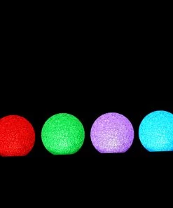 HIER_3710 4 Pack | 3" Color Changing Portable LED Centerpiece Ball Lights | Battery Operated LED Orbs 27 HIER_3710 4 Pack | 3