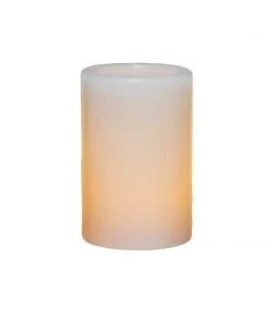 HIER_3720 3 Pack LED Flameless Votive Candles Real Flicker Tea Light Candle Warm White