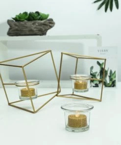 HIER_3720 12 Pack | Gold Glitter Flameless LED Candles | Battery Operated Tea Light Candles Chargers & Centerpieces