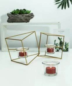 HIER_3720 12 Pack | Red Glitter Flameless LED Candles | Battery Operated Tea Light Candles