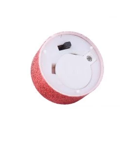 HIER_3720 12 Pack | Red Glitter Flameless LED Candles | Battery Operated Tea Light Candles