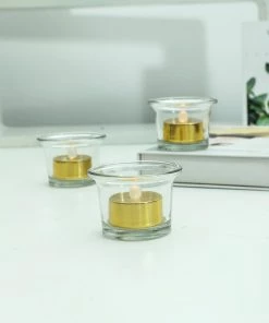 HIER_3720 12 Pack | Metallic Flameless LED Candles | Battery Operated Tea Light Candles | Gold 34 HIER_3720 12 Pack | Metallic Flameless LED Candles | Battery Operated Tea Light Candles | Gold
