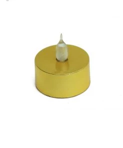 HIER_3720 12 Pack | Metallic Flameless LED Candles | Battery Operated Tea Light Candles | Gold 38 HIER_3720 12 Pack | Metallic Flameless LED Candles | Battery Operated Tea Light Candles | Gold