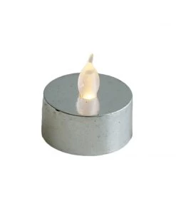 HIER_3720 12 Pack | Metallic Flameless LED Candles | Battery Operated Tea Light Candles | Silver 39 HIER_3720 12 Pack | Metallic Flameless LED Candles | Battery Operated Tea Light Candles | Silver