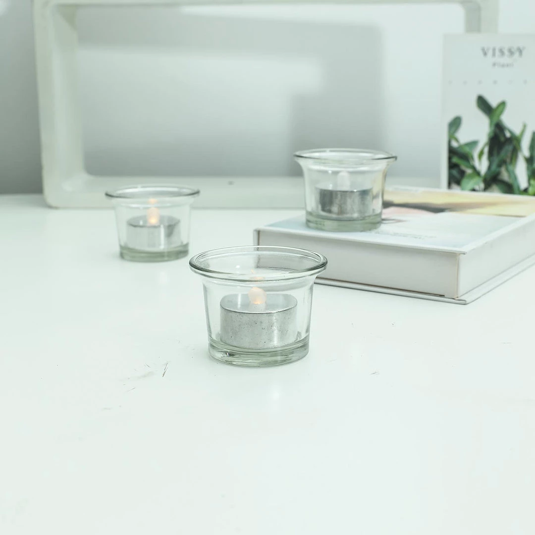 HIER_3720 12 Pack | Metallic Flameless LED Candles | Battery Operated Tea Light Candles | Silver 15 HIER_3720 12 Pack | Metallic Flameless LED Candles | Battery Operated Tea Light Candles | Silver